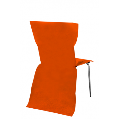 Housse de chaise jetable Orange (x6)
