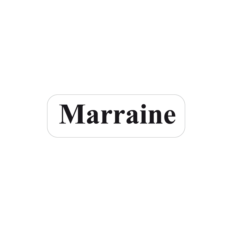Etiquette adhésive Marraine