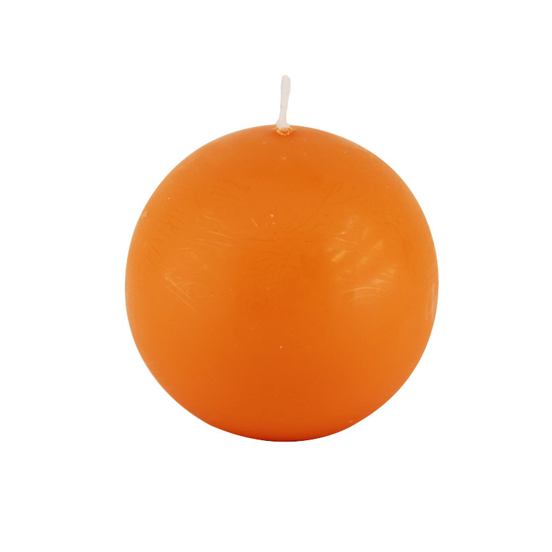 Bougie Boule Orange 8 cm