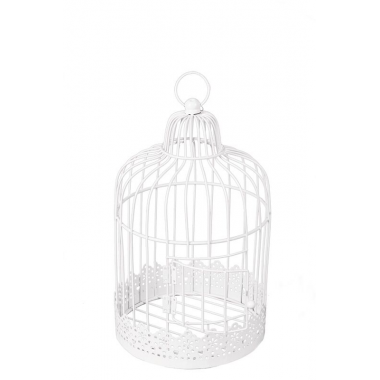 Cage à oiseaux Blanche mariage
