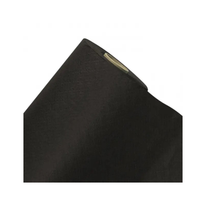 Nappe papier tendance lin Noir ébène 5 m