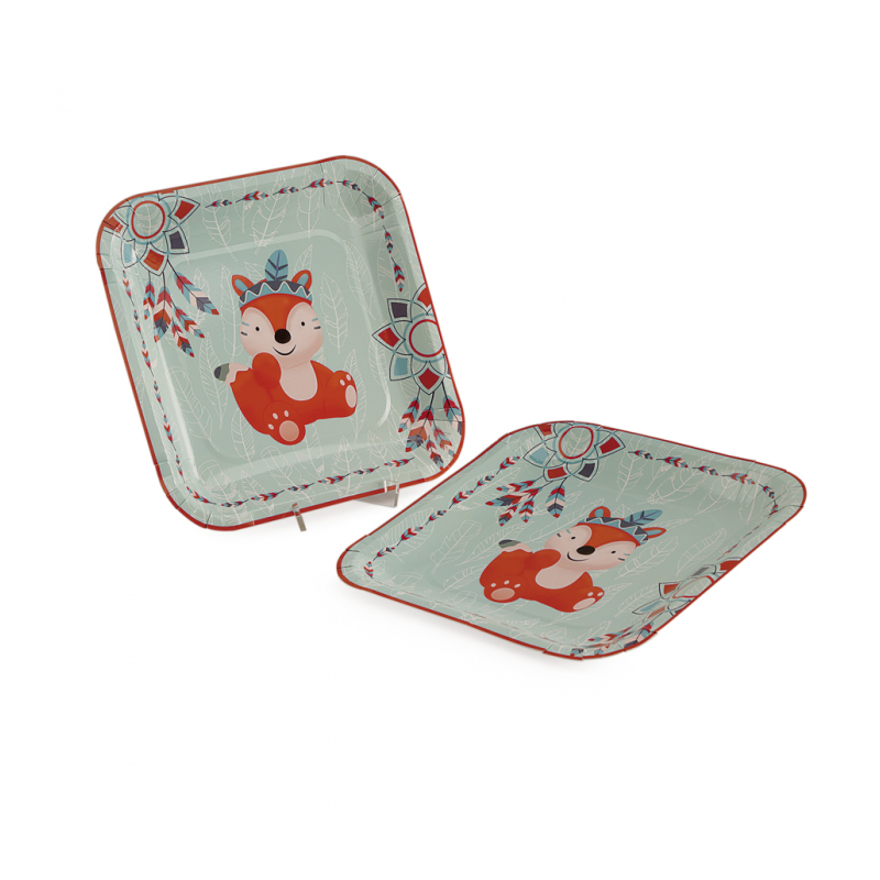 8 Assiettes Charly le Renard